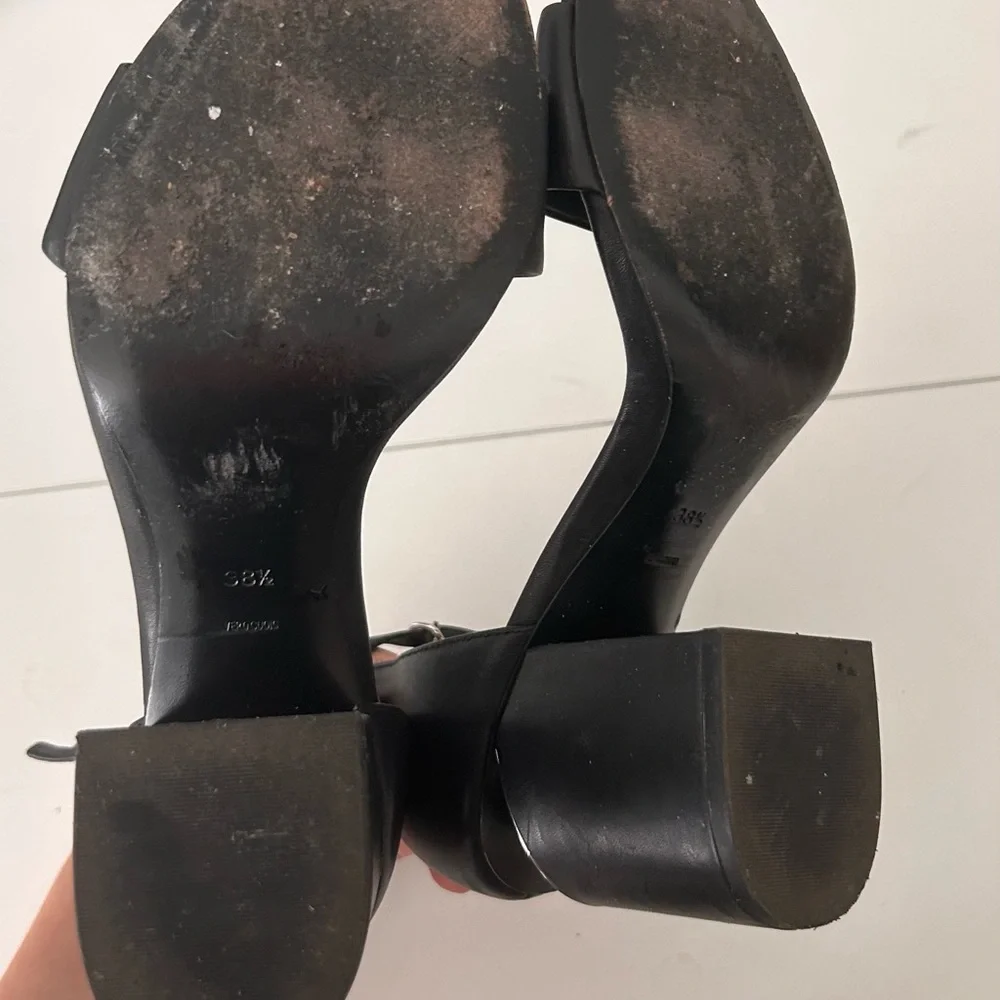Alexander Wang Black Leather Heels - Picture 4 of 4